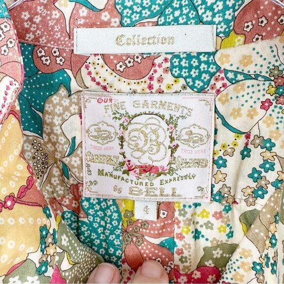 Alicia Bell Collection Colorful Boho Tunic Top Sz 4 - Picture 6 of 9